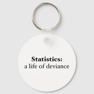 Statistieken: een afwijking sleutelhanger