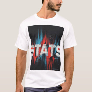 Statistieken Glitch Data Kunst T-shirt
