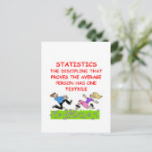 statistieken grap briefkaart (Staand voorkant)