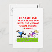 statistieken grap briefkaart (Voorkant / Achterkant)