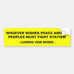 Statistieken van de strijd bumpersticker