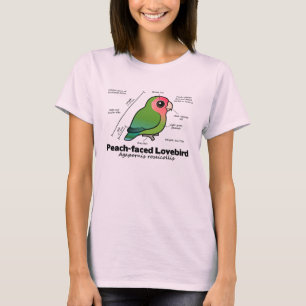 Statistieken van peach-face Lovebird T-shirt