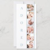 Statistiques ADORED Multi Photo Boy Faire-part de  (Devant)