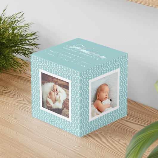 Statistiques de naissance bébé Cube photo | Eau