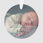 Statistiques de naissance de bébé de Noël Photo (devant)