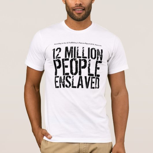 Statistiques de T-shirt d'esclavage (hommes) (Devant)