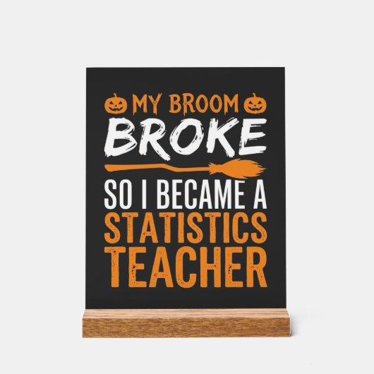 Statistiques drôles d'Halloween Professeur Broom D (Recto)