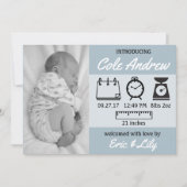 Statistiques Faire-part bébé (Devant)