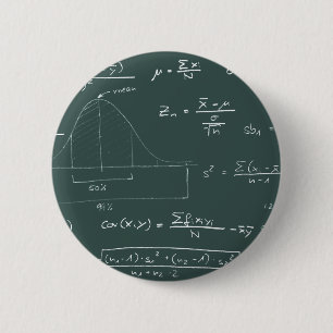 Statistisch bord ronde button 5,7 cm