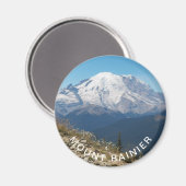 Statistisch Mount Rainier Landschap Magneet (Voorkant / Achterkant)