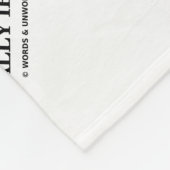 Statistisch onweerstaanbare Bell Curve Stats Humor Fleece Deken (Hoek)