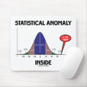Statistische anomaly Inside (Bell Curve I Am) Muismat (Met muis)