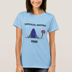 Statistische anomaly Inside (Bell Curve I Am) T-shirt