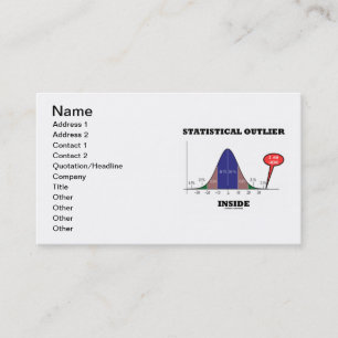 Statistische buitenste binnenzijde (Humor van de k Visitekaartje
