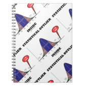 Statistische buitenste Humor van de Bell Curve Notitieboek (Voorkant)