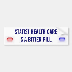 Statistische gezondheidszorg is een bittere pil bumpersticker