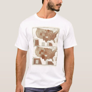 Statistische kaart voor sterfgevallen t-shirt