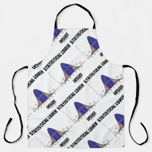 Statistische Lover in Bell Curve Geek Humor Schort