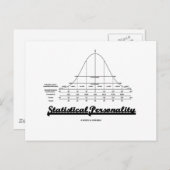 Statistische persoonlijkheid (Bell Curve) Briefkaart (Voorkant / Achterkant)