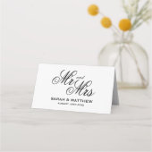 Statistische scripttypografie Mr. & Mrs bruiloft (Achterkant)