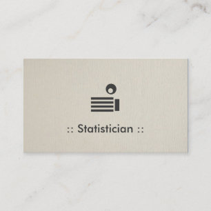 Statistist Simple Elegant Professional Visitekaartje