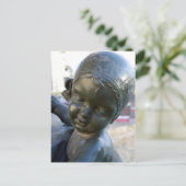 Statue angélique à Barcelone, Espagne Carte postal (Debout devant)