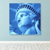 Statue Bleue de la Liberté Toile Enveloppée (Insitu (Plancher de Bois))