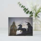 Statue Boadicea - Tour Elizabeth - Carte postale (Debout devant)