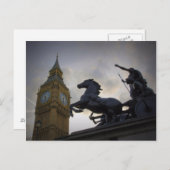 Statue Boadicea - Tour Elizabeth - Carte postale (Devant / Derrière)