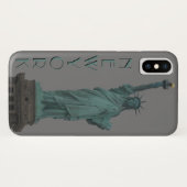 Statue coque iphone de New York de souvenir Libert (Dos (Horizontal))