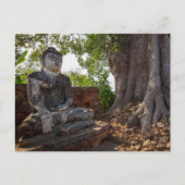 Statue dans les temples d'Ava sur la carte postale (Devant)