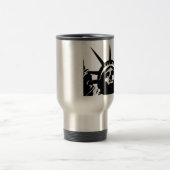 Statue d'Art Pop Noir & Blanc de Mugs Liberty (Centre)