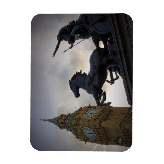 Statue de Boadicea - Big Ben - Londres - Magnet (Vertical)