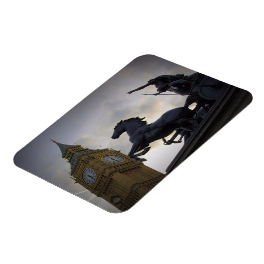 Statue de Boadicea - Big Ben - Londres - Magnet (Côté Gauche)