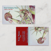 Statue de carte de visite de justice de liberté (Devant / Derrière)