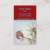 Statue de carte de visite de justice de liberté (Dos)