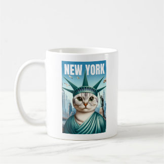 Statue de chat de New York City Liberty Mug - NYC 