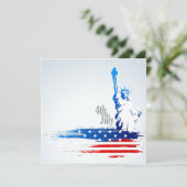 Statue de la Liberté 4 juillet Invitation (Debout devant)
