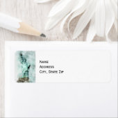 Statue de la Liberté Adresse de retour Étiquettes (En situation)