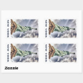 Statue de la Liberté autocollants de texte personn (Feuille)