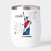 Statue de la Liberté avec feux d'artifice 250e Ind (Arrière)
