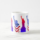 Statue de la Liberté Mug de café blanc (Centre)