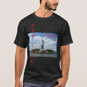Statue De La Liberté Nyc New York T-Shirt Noir Hom