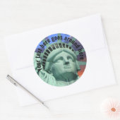 Statue de la Liberté personnalisable, autocollant (Enveloppe)