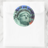 Statue de la Liberté personnalisable, autocollant (Sac)