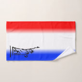 Statue de la Liberté Rayure Rouge Blanc Bleu (Serviette à main)
