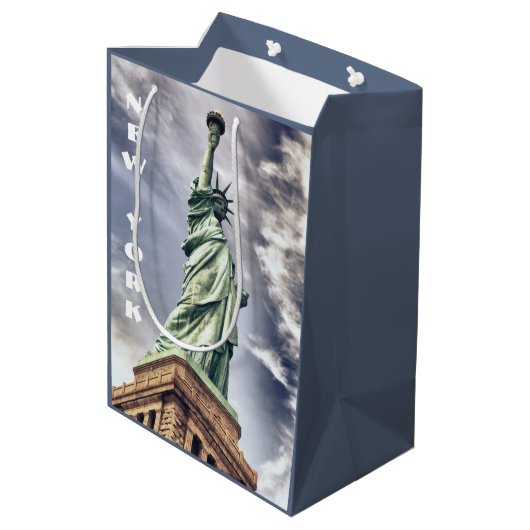 Statue de la Liberté sac cadeau personnalisé (Dos Angle)