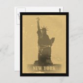 Statue de la Liberté Vintage - cartes postales (Devant / Derrière)