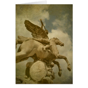 Statue de l'ange et du cheval
