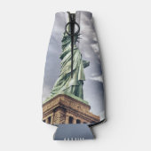 Statue de Liberty personnalisé glacière bouteille  (Dos)